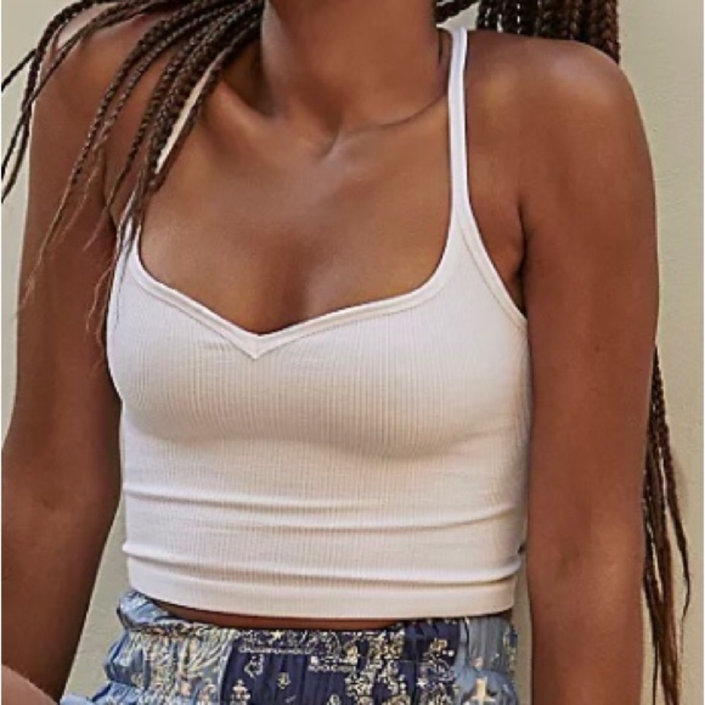 NWOT Free People Happiness Runs sweetheart Crop top size XS/S